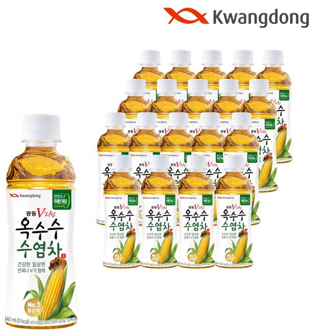 제트스카이 광동 V라인 옥수수수염차, 340ml, 40개