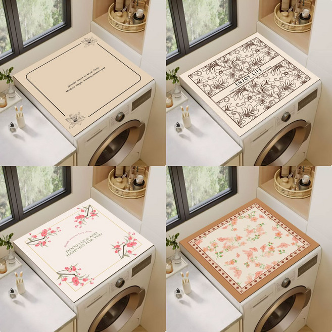 세탁기 드럼세탁기 김치 냉장고 건조기 방수 방진 먼지 커버 덮개 도톰 매트 6종, 03.C-Type