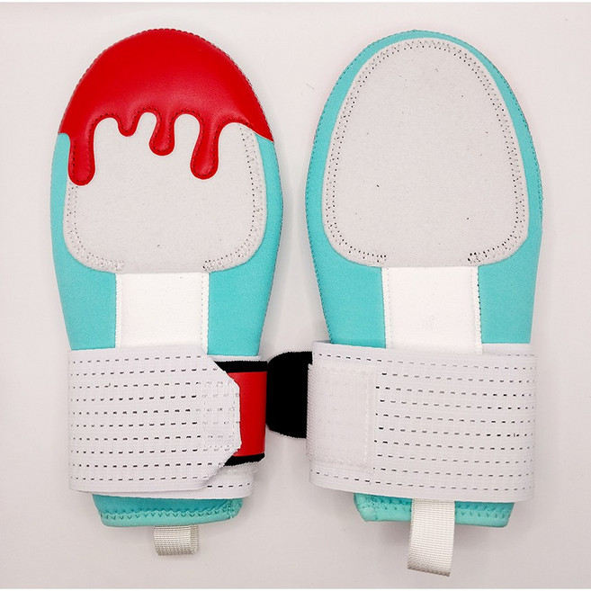 야구 슬라이딩 주루 아이스크림 장갑 배너 유소년 미트, 민트레드, 1개