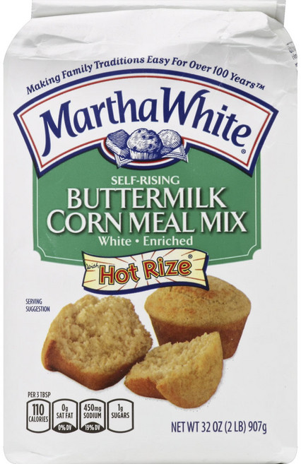 마르타화이트 셀프-라이징 버터밀크 콘 밀 믹스 핫 라이즈, 1개