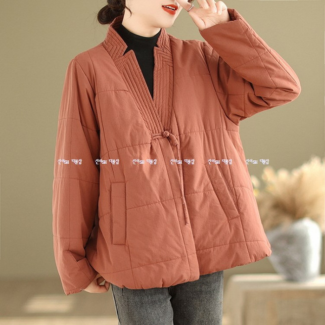 urkoteer언니 빅사이즈 집무실 따뜻한 퀼팅 패딩 가디건urkoteer