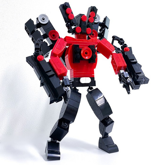 스키비디토일렛 타이탄스피커맨 타이탄카메라맨 카메라맨 블럭 타이탄tv맨 블록 타이탄드릴맨, 타이탄스피커맨블록(버전2)"}, 1개