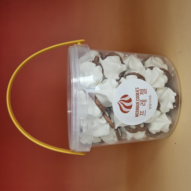 1.5L 대용량 프레첼 머랭쿠키 단짠단짠 맥주안주 수제쿠키 어린이집 유치원 간식 선물용 답례품 얌얌디저트, 1개