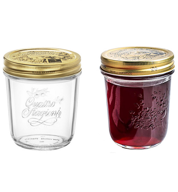 보르미올리 콰트로와이드밀폐 320ml 2p 잼병 딸기 된장 강된장