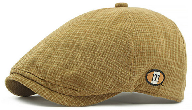 루지온 봄 여름 남성 베레모 중년 헌팅캡 골프 모자
