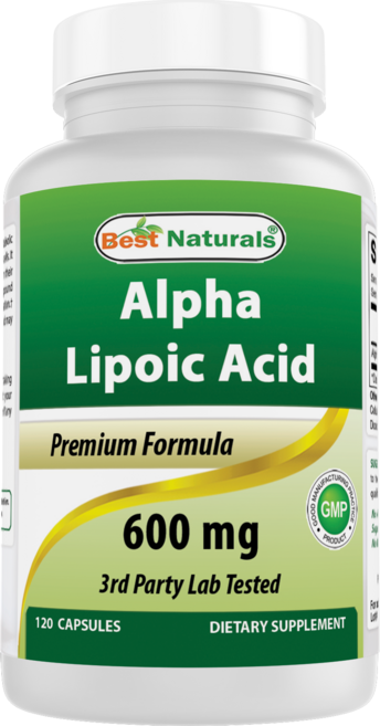 베스트 내추럴스 알파리포산 600mg 120캡슐, 120정, 1개