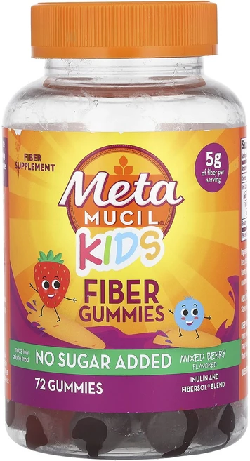 Metamucil 어린이용 식이섬유 구미젤리 믹스 베리 구미젤리 72개, Metamucil 어린이용 식이섬유..., 1개, 72정 - 쿠팡