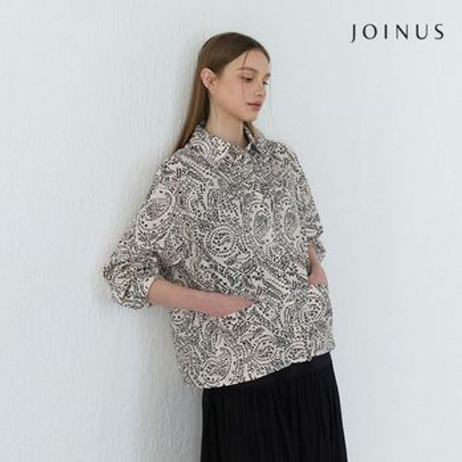 조이너스 페이즐리 셔츠재킷 베스트