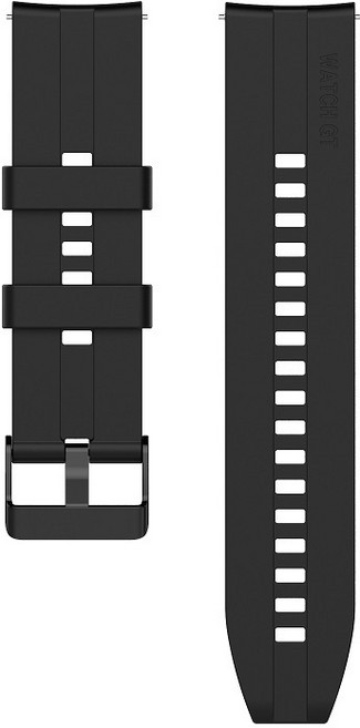 矽膠錶帶 適用 Garmin 22mm 運動腕帶, 凹槽錶帶-黑鋼扣, 1個