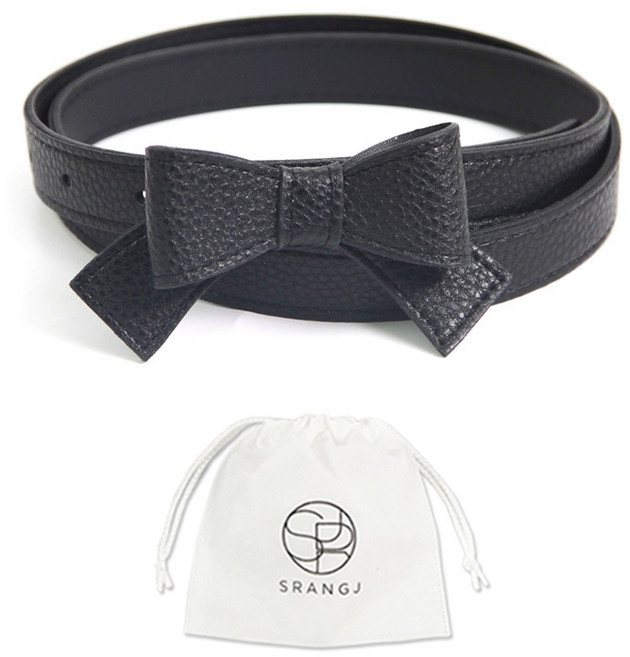 에스랑제이 여성 포인트 원피스 리본 벨트 AS49 더스트백