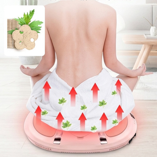 유아이몰 좌훈기 가정용 쑥뜸 좌식 약쑥 훈증기, 핑크