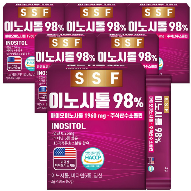 순수식품 이노시톨 98%, 2g, 180개