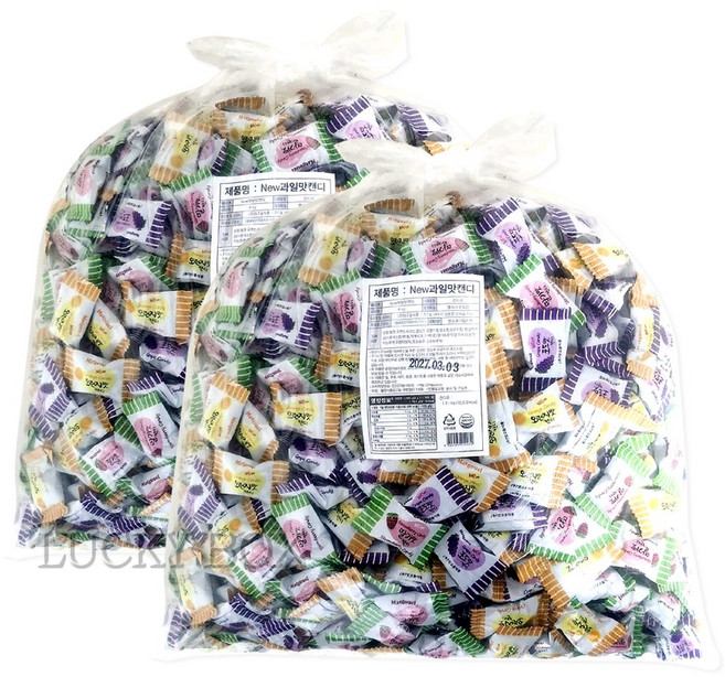 맛고을 과일맛종합캔디(D) 4kg/대용량/대용량사탕/대용량캔디 식품 > 스낵/간식 초콜릿/사탕/젤리/껌 캔디류 일반하드캔디, 4kg, 2개