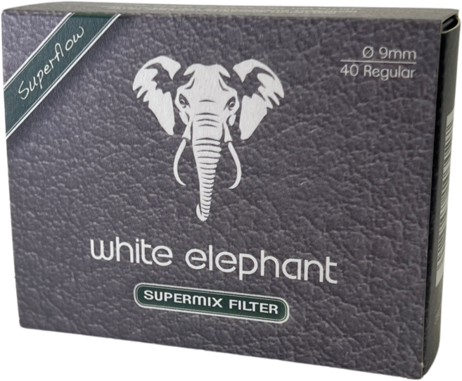 white elephant SUPERMIX FILTER 濾嘴 9mm 40入, 混和型40入, 1套