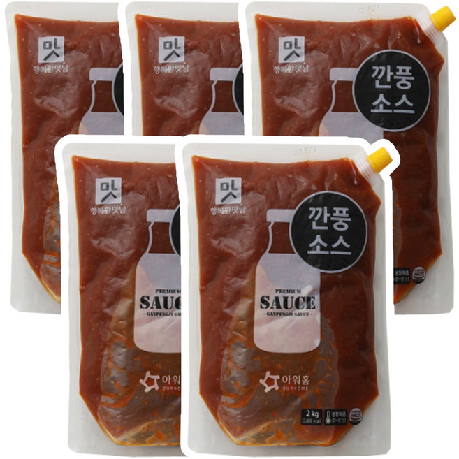 아워홈 행복한맛남 깐풍소스, 2kg, 5개