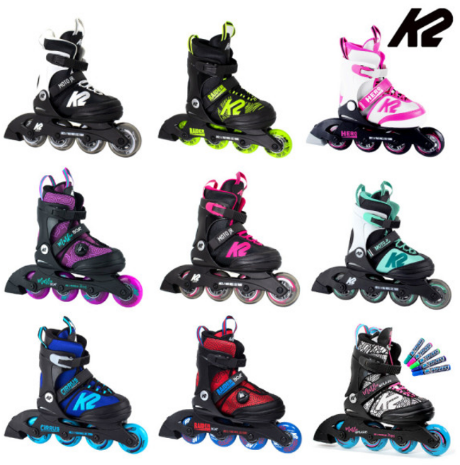 K2 레이더 마리 케이던스 아동 인라인 스케이트 총 모음, 모토 주니어 라임, 1개