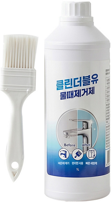 클린더블유 물때제거제 욕실 화장실 유리 거울 수전 싱크대 클리너, 1개, 1L