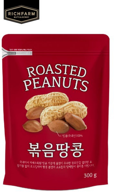 리치팜너트 국산볶음땅콩 300g 1봉