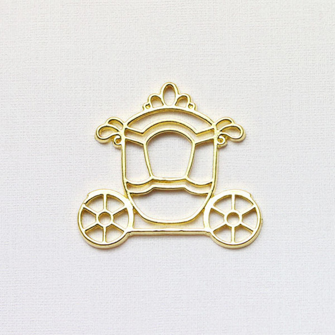 레진아트/프레임악세사리/황금마차/금색/대, 1개
