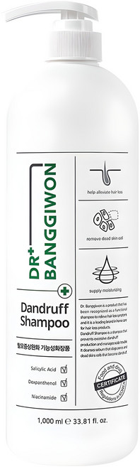 닥터방기원 댄드러프 비듬케어 탈모샴푸, 1L, 1개