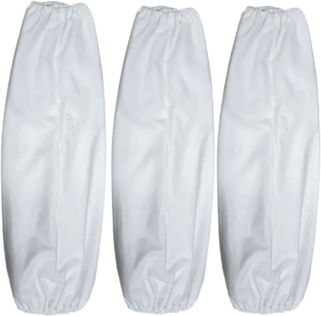 백색 팔토시(국산) 화이트 양고무줄형 3켤레