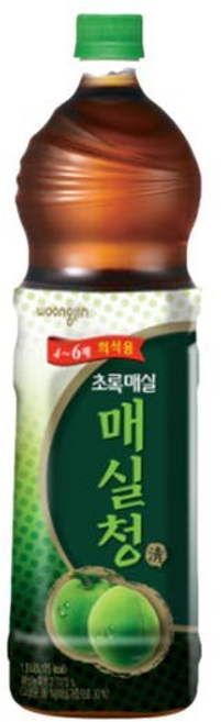 웅진 초록매실 매실청 희석용, 1개, 1.5L