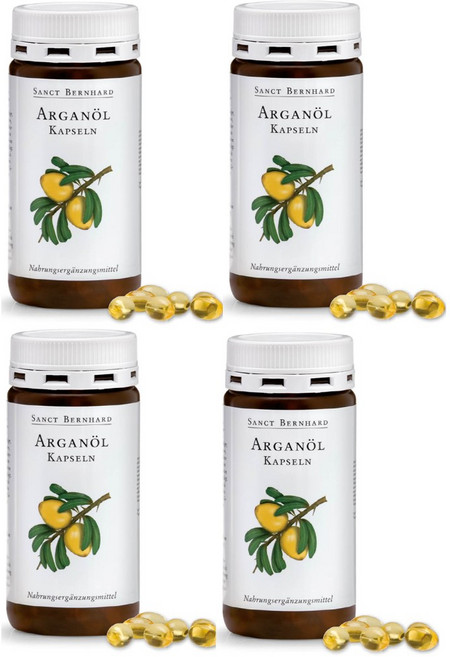 Sanct bernhard 생트베른하르트 아르간 오일 500mg 150캡슐 4팩, 4개