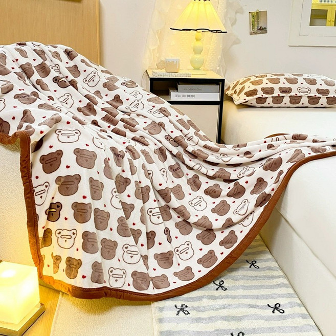 앨오앤지 가성비 좋은 고밀도 양면 극세사 밍크 담요