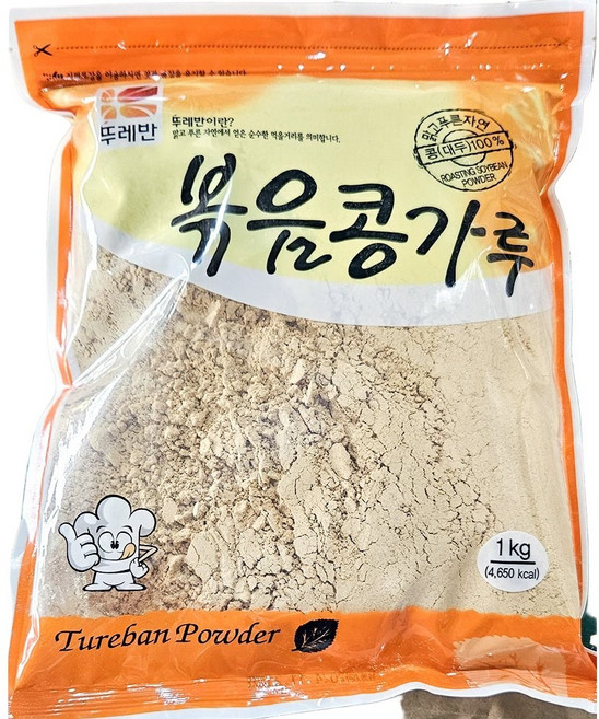 뚜레반 콩가루 볶은것 1k 콩국수용콩가루 볶은콩가루, 1kg, 1개