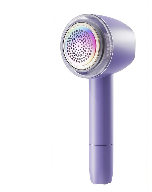 인플리바타 6중날 세탁소 휴대용 충전식 돌돌이 보풀제거기 먼지 제거 2in1, 퍼플