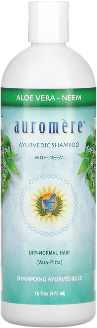 Auromere 님 함유 아유르베딕 샴푸 알로에 베라 473ml (16fl oz), Dynamic Health 초모 함유 사..., 1개 - 쿠팡