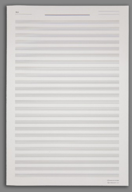 오케스트라 사보용 오선지(대) 10pcs 세트