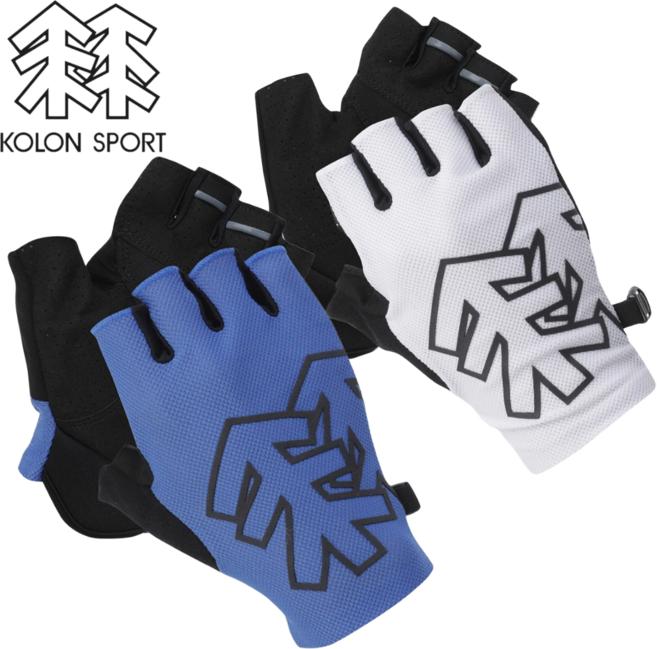 [매장발송]코오롱스포츠 공용 등산장갑 스트레치 하이킹 여름 반장갑