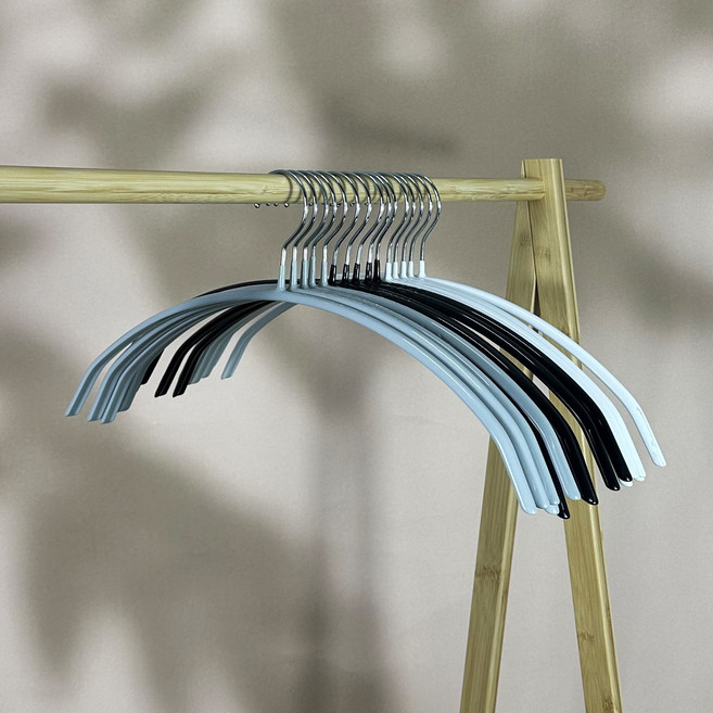 온모아 어깨뿔방지 논슬립 옷걸이, 10개, 화이트