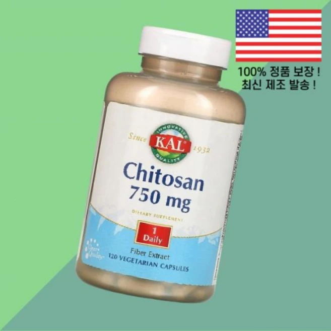칼 KAL 키토산 750mg 식물성 베지캡슐 120정 Chitosan 120 Veg Caps, 1 - 쿠팡