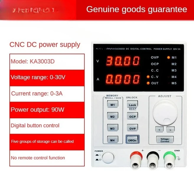 KA3005D/ KA3005PS/KA3003D/KA3010P 고정밀 조정 가능한 디지털 전화 수리용 DC 전원 공급기 30V 5A 4Ps MA, 02 KA3003D