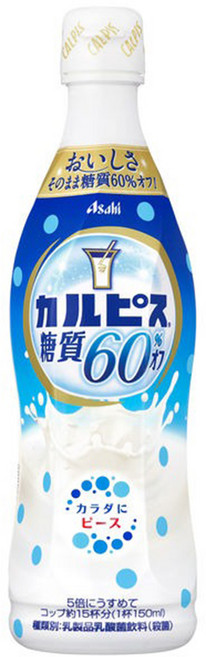 일본 아사히 칼피스 음료 원액 칼피스 당질 60프로 오프 470ml