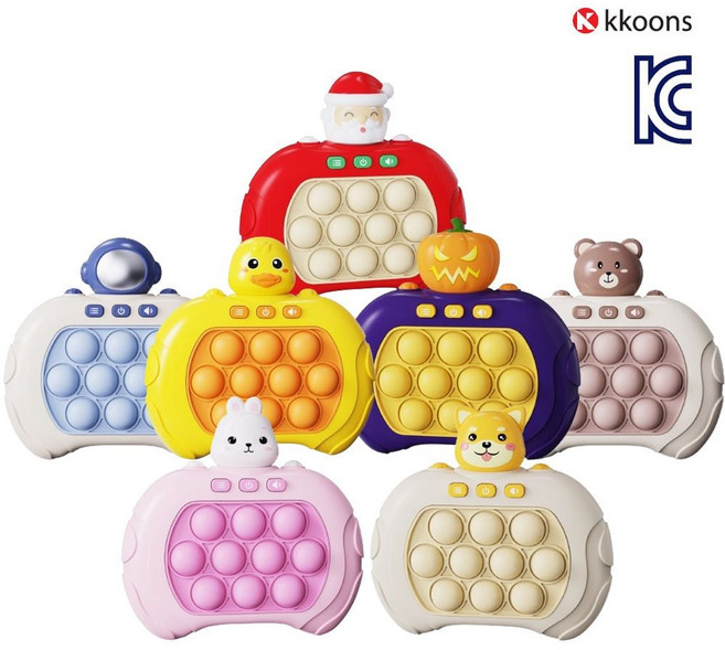 () 3세대 푸쉬팝 게임기 버블 전자 팝잇 게임 jun+300QM, 산타에디션