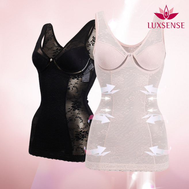 럭센스 LS5005 인견 자수 레이스 노와이어 몰드 쉐이퍼 스킨 블랙 80B 95B