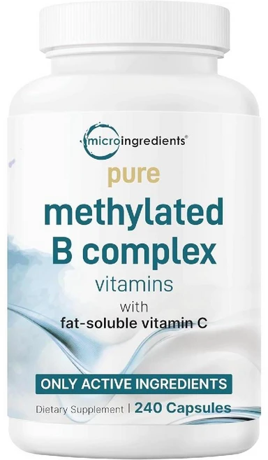 Micro Ingredients 순수 메틸화 B 복합체 240캡슐, 1개, 240정 - 쿠팡