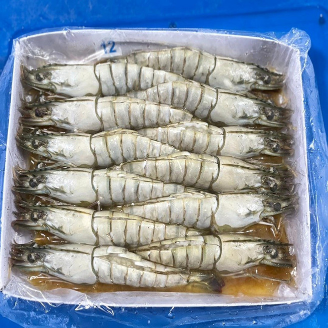 모조나인 블랙타이거 버터플라이새우 12미, 1개, 500g 12미