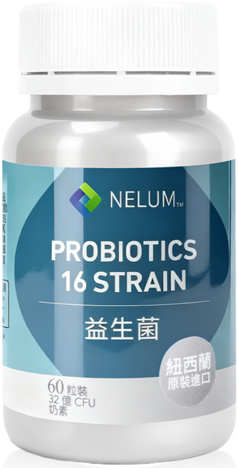 NELUM 益生菌 16種菌種 32億CFU 紐西蘭原裝進口, 1個, 60顆