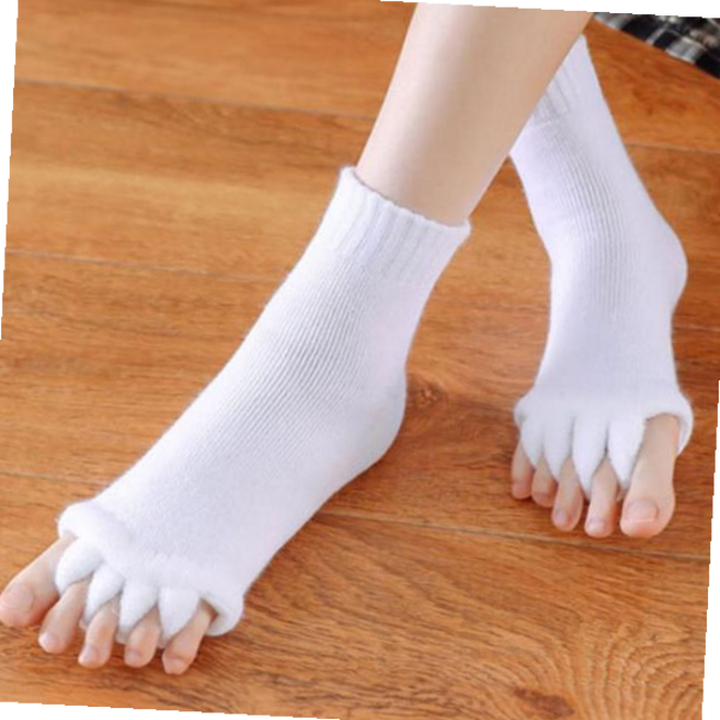 발가락 수면 양말 고양이발 스트레칭 데일리 발가락스트레칭양말 휴식 서비스직 선물 무압박 두꺼운 여자