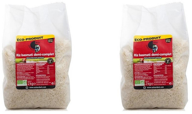 Autour du Riz 오뚜흐 뒤 히 홀 바스마티 백미, 2개, 2kg