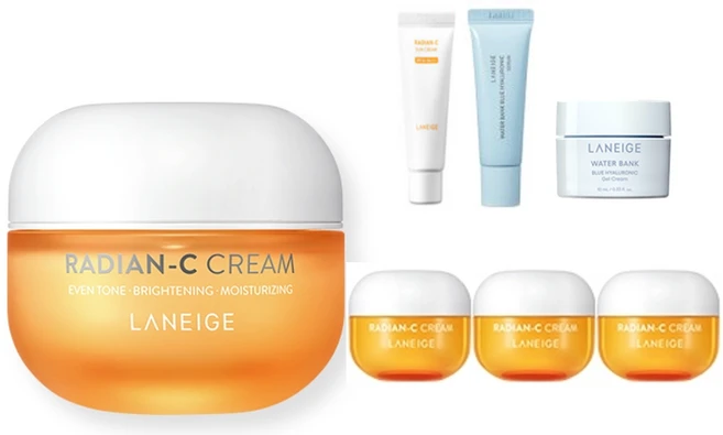 라네즈 래디언씨크림 30ml+10ml*3+(선크림10ml젤크림10ml세럼10ml), 1개, 30ml - 쿠팡