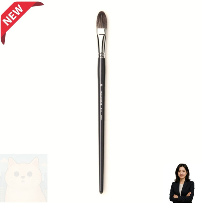 화홍 아크릴붓 815 20호 대형 평붓 유화겸용 미술용 브러시