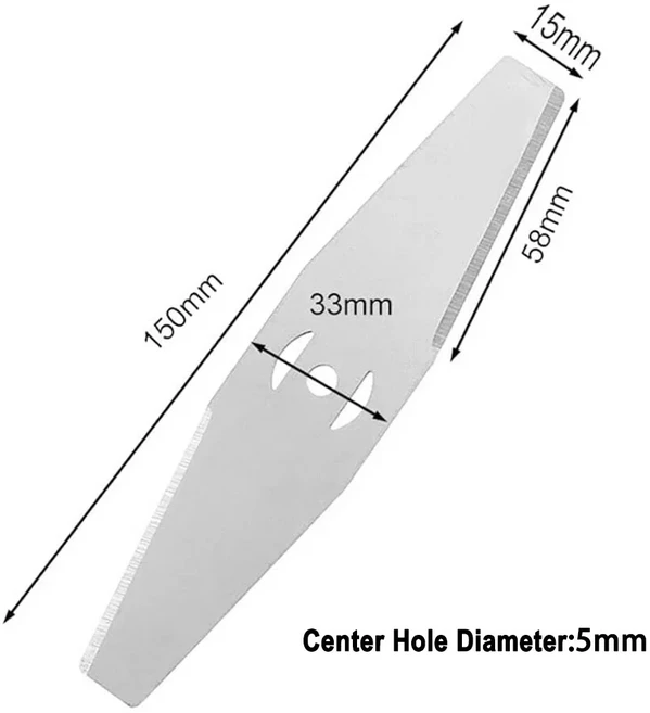 1-30PCS 무선 전기 잔디 깎는 교체 블레이드 정원 문자열 트리머 액세서리에 대 한 150mm 금속 헤드, 05 1PC Blade, 01 Lawn Mower Blade
