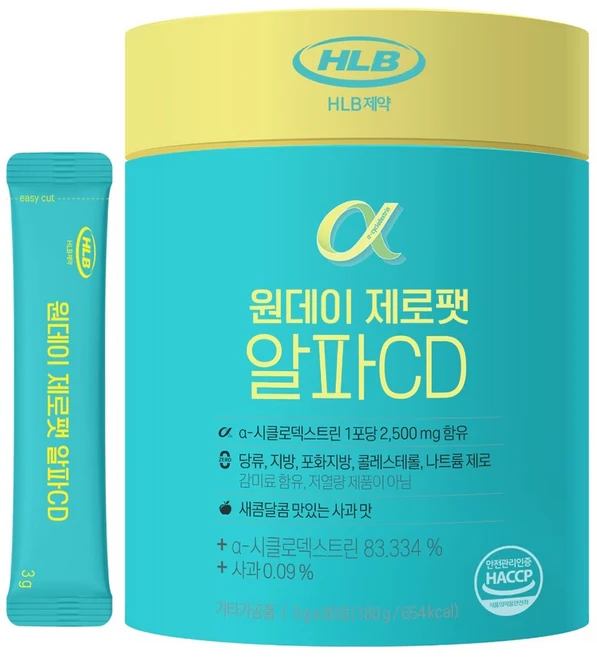 HLB제약 원데이 제로팻 알파 CD, 1개, 60회분 - 쿠팡