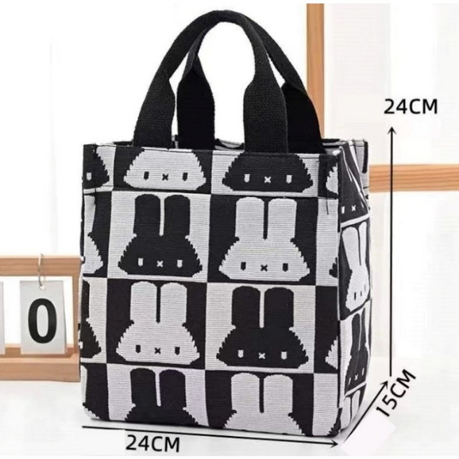 머니풀 피크닉 도시락가방, 9개, 블랙