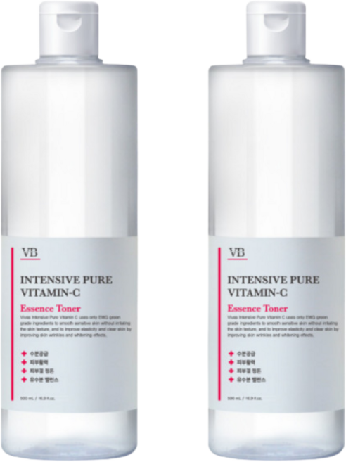비바스 인텐시브 퓨어 비타민C 에센스 토너, 500ml, 2개